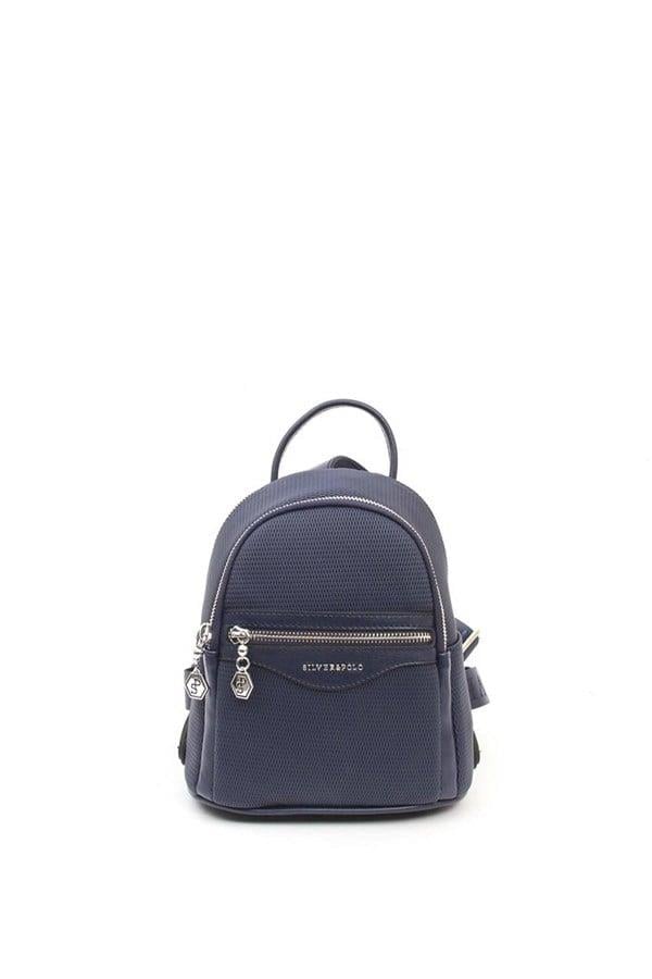 Silver & Polo SP983 Kadın Sırt Çantası Petek Lacivert