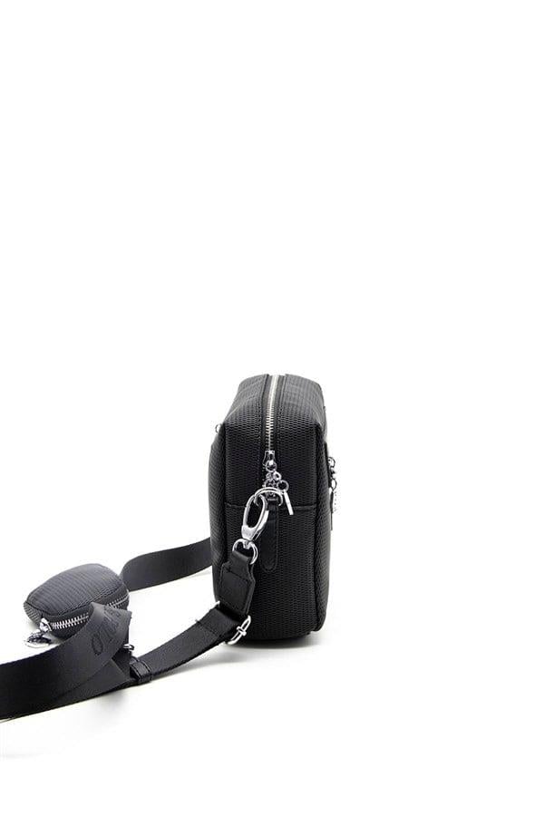 Silver Polo Siyah - Siyah Petek Kadın Çapraz Çanta SP1038