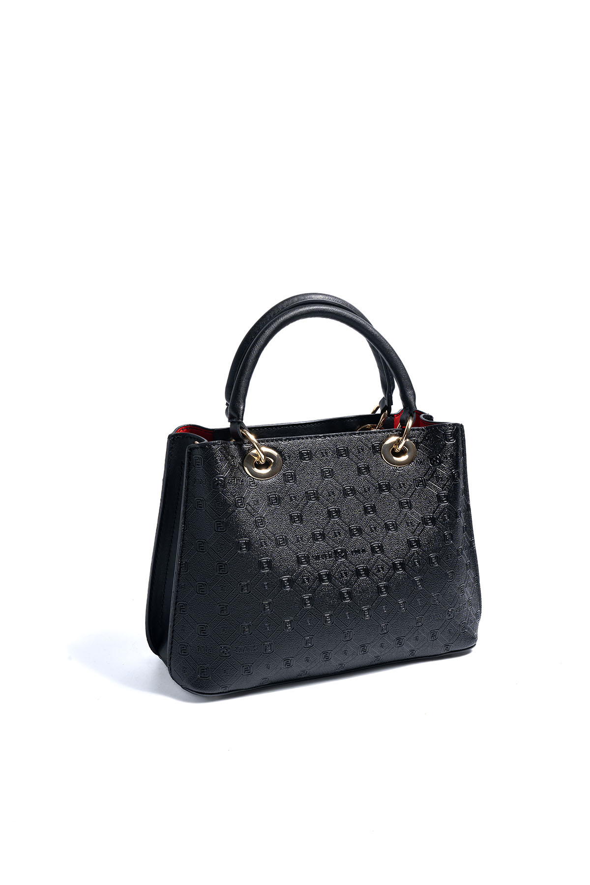 Silver & Polo SP1272 Kadın El Çantası Logolu Siyah-Siyah