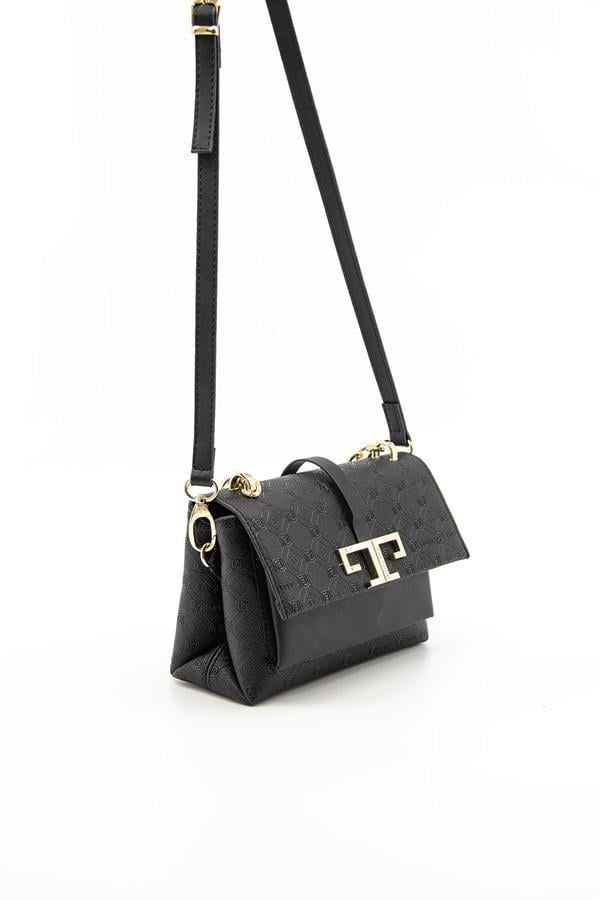 Silver & Polo SP1148 Kadın Çapraz Çanta Logolu Siyah