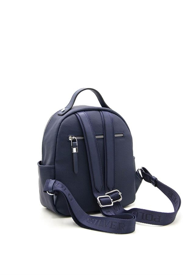 Silver Polo Lacivert - Lacivert Petek Kadın Sırt Çantası SP1130