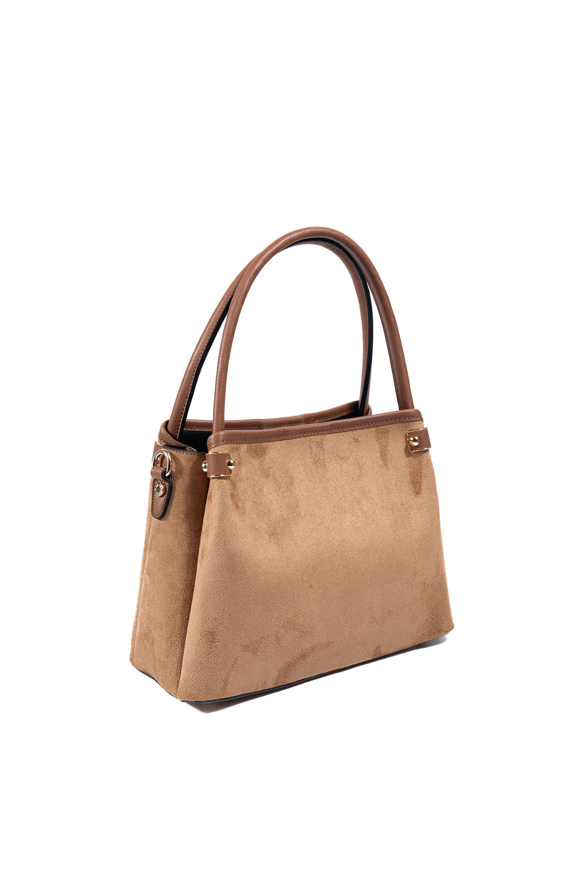 Silver & Polo SP1254 Kadın El Çantası Süet Taba-Taba