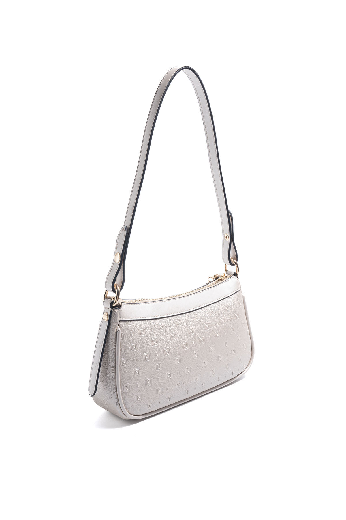 Silver Polo SP1274 Kadın Çapraz Çanta Logolu Bej-S.Bej