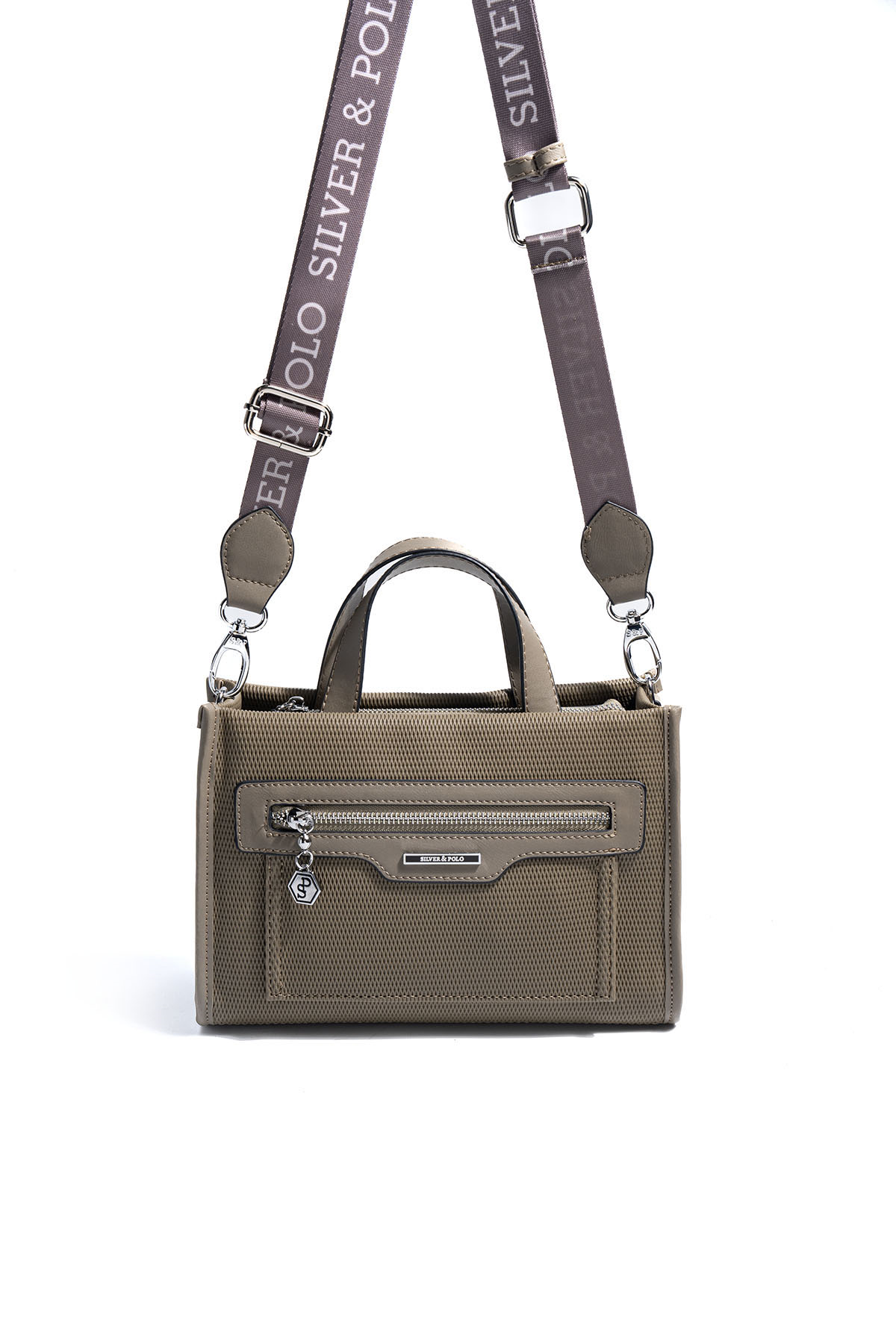 Silver & Polo SP1271 Kadın El Çantası Petek L.Haki-Y.Yeşil