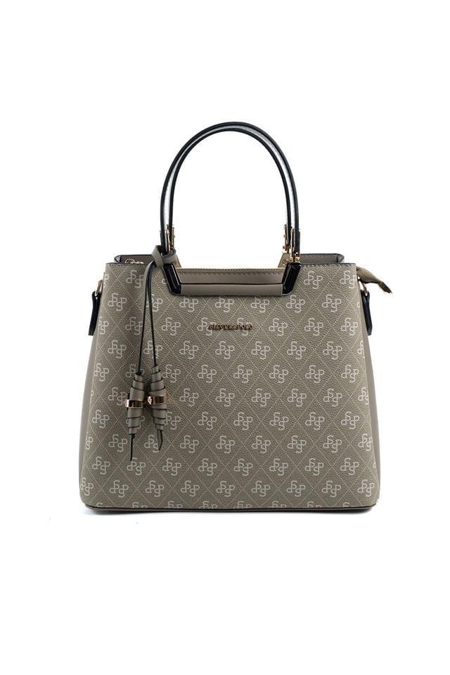 Silver & Polo SP969 Kadın El Çantası Monogram Y.Yeşil