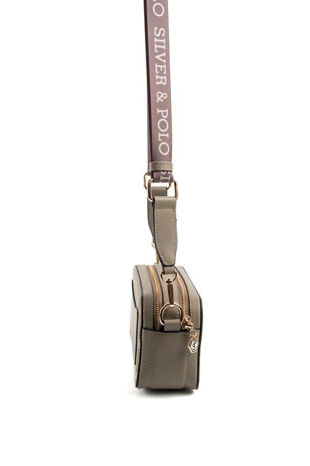 Silver & Polo SP1078 Kadın Çapraz Çanta Monogram Y.Yeşil