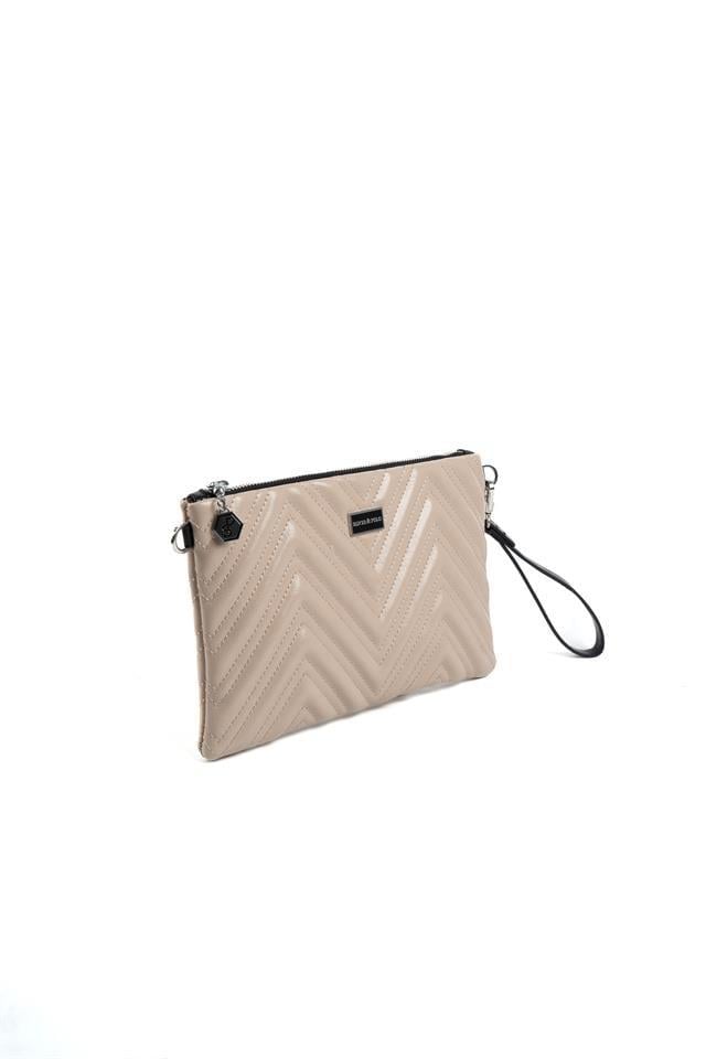 Silver Polo A.Vizon - A.Vizon W Desen Kadın Portföy ve Clutch El Çantası SP1250
