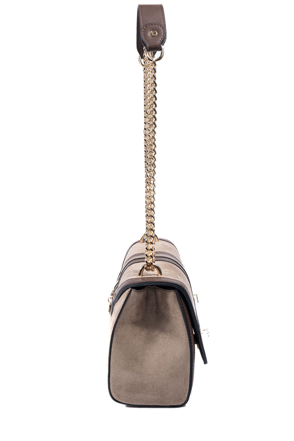 Silver & Polo SP1139 Kadın Çapraz Çanta Süet Vizon-Kahve