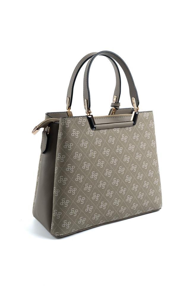 Silver & Polo SP969 Kadın El Çantası Monogram Y.Yeşil