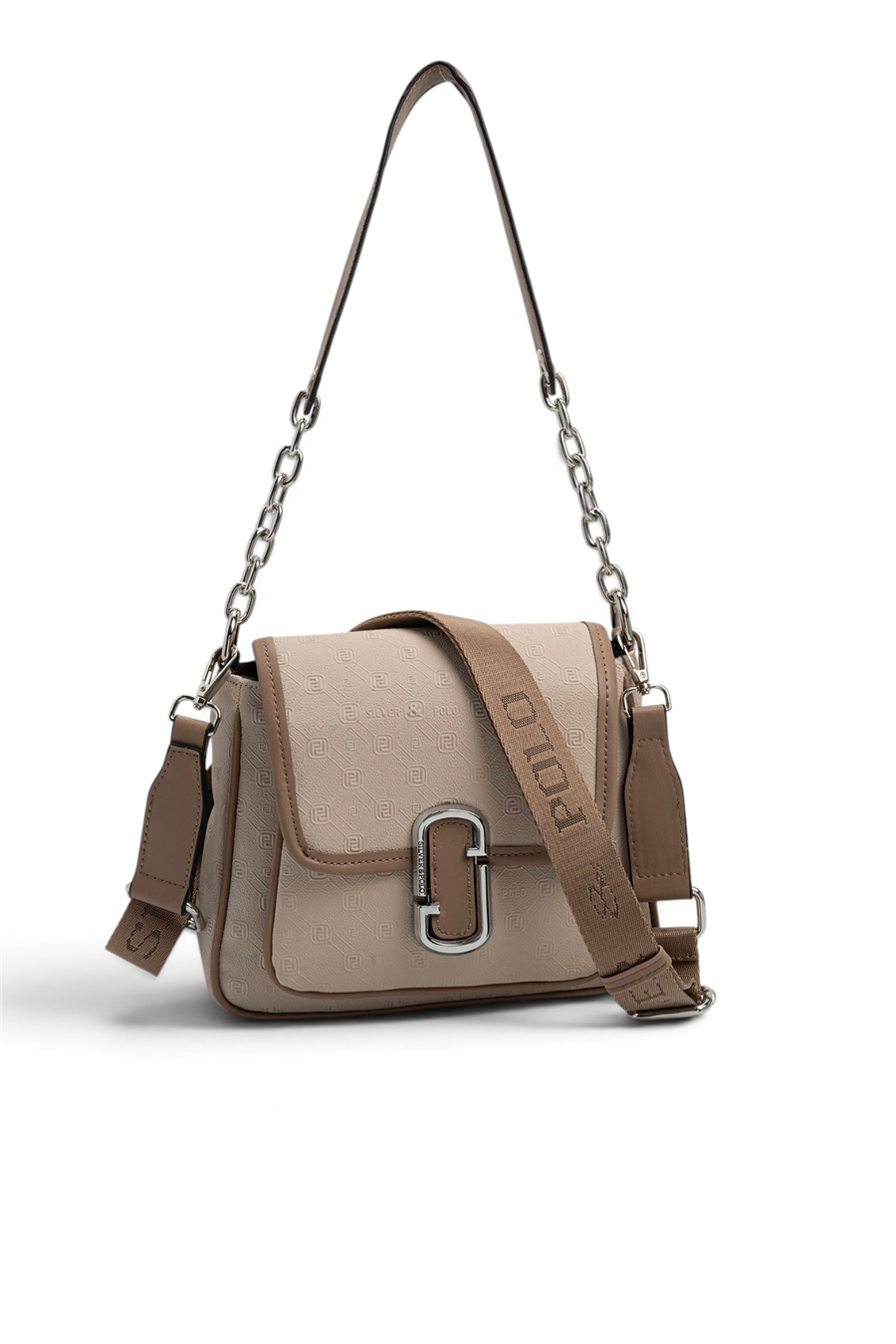 Silver Polo SP1147 Kadın Omuz Çantası Fashion Bej-Latte