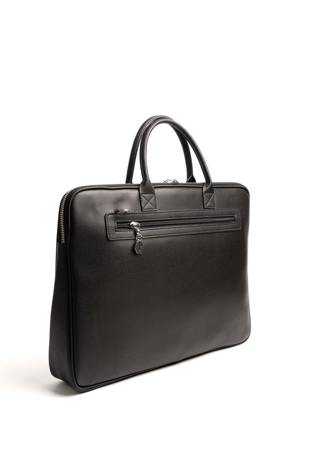 Silver & Polo SP1175 Kadın Laptop & Evrak Çantası Düz Siyah