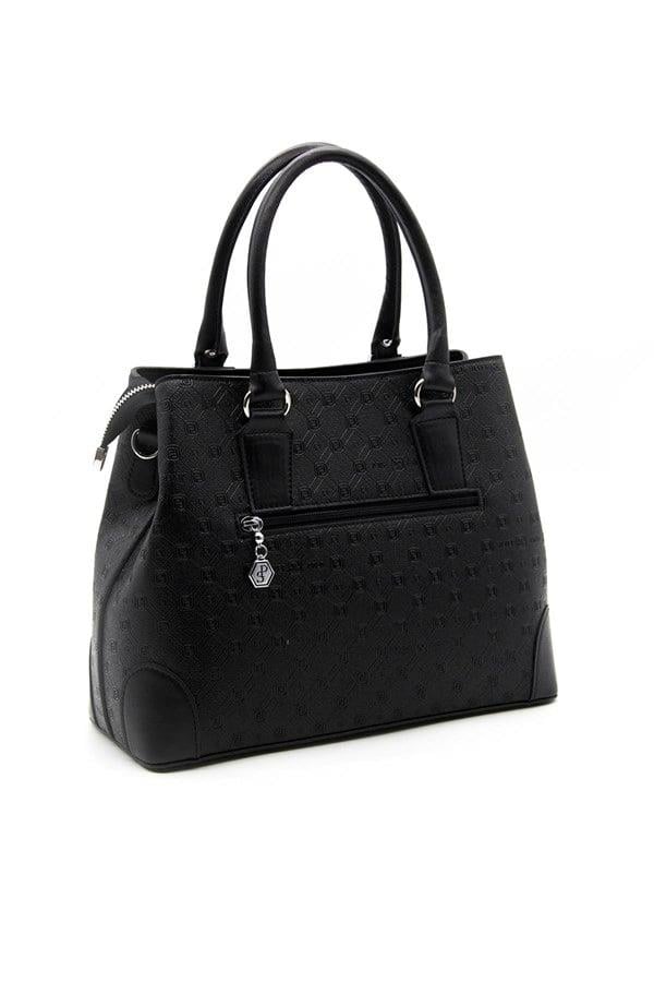 Silver & Polo SP667 Kadın El Çantası Logolu Siyah