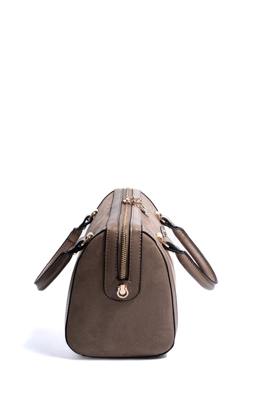 Silver & Polo SP1091 Kadın El Çantası Süet Vizon