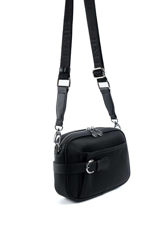 Silver & Polo SP1256 Kadın Çapraz Çanta Petek Siyah