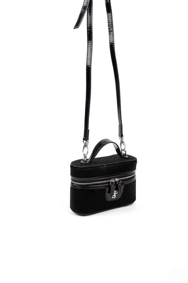 Silver & Polo SP1195 Kadın El Çantası Fashion Siyah-Rugan Siyah