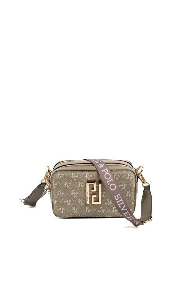 Silver & Polo SP1078 Kadın Çapraz Çanta Monogram Y.Yeşil