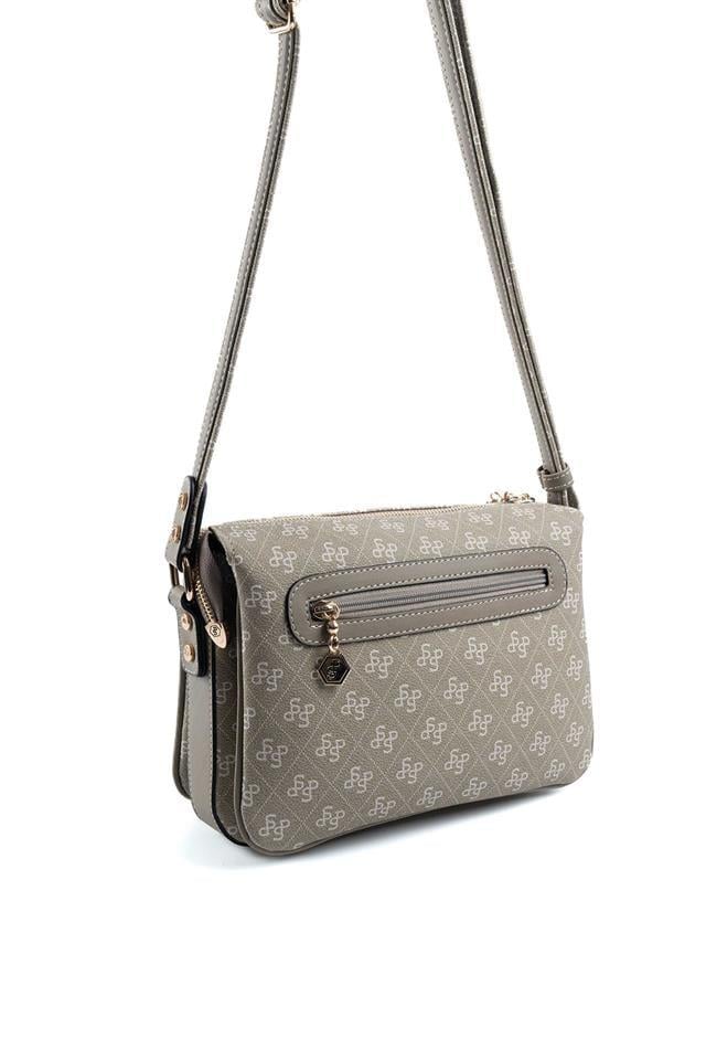 Silver Polo SP784 Kadın Çapraz Çanta Monogram Y.Yeşil-Y.Yeşil