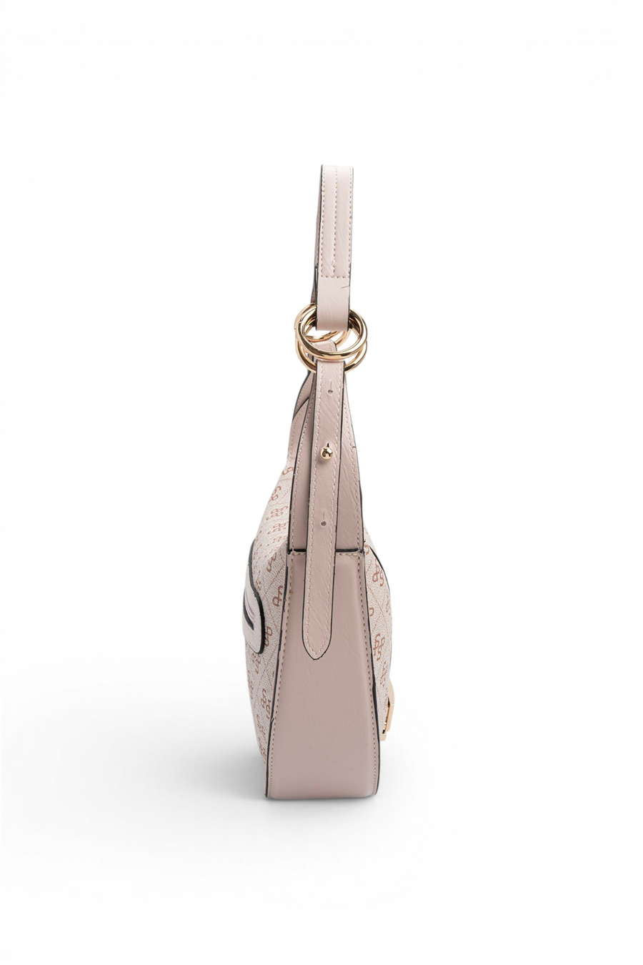 Silver & Polo SP1270 Kadın Omuz Çantası Monogram Pembe-Pudra