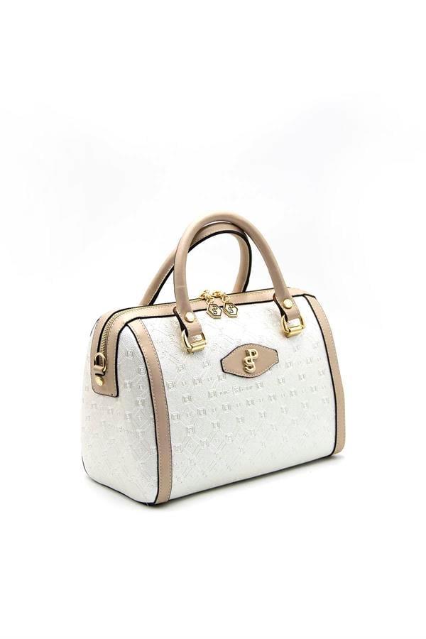 Silver & Polo SP1091 Kadın El Çantası Logolu Sedef-S.Nut