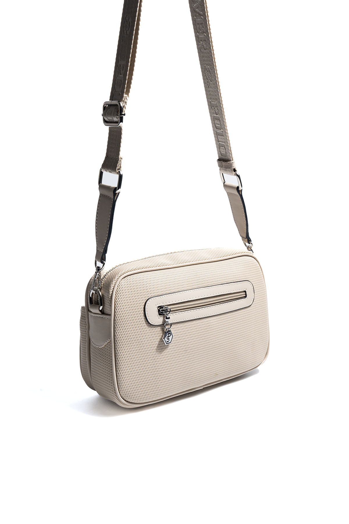 Silver Polo SP1267 Kadın Çapraz Çanta Petek Kum Beji-Kum Beji