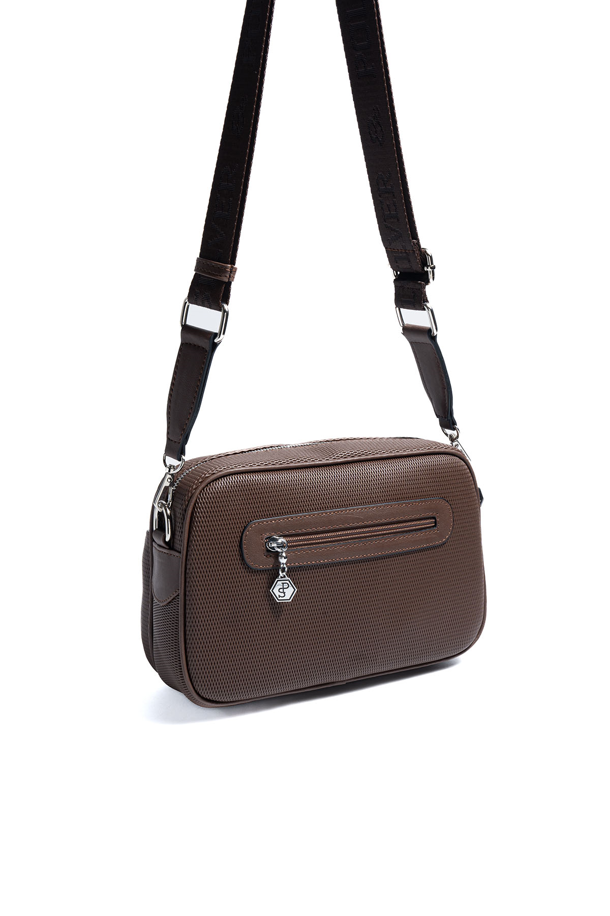 Silver Polo Kahve - Kahve Petek Kadın Çapraz Çanta SP1267