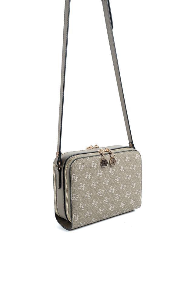 Silver Polo SP888 Kadın Çapraz Çanta Monogram Y.Yeşil-Y.Yeşil
