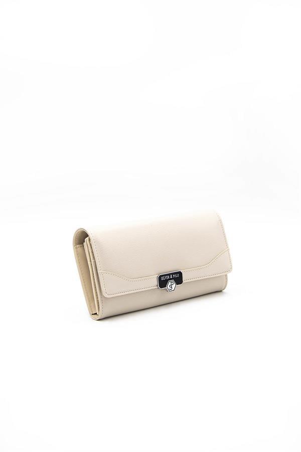 Silver & Polo SP979 Kadın Cüzdan & Kartlık Düz Bej