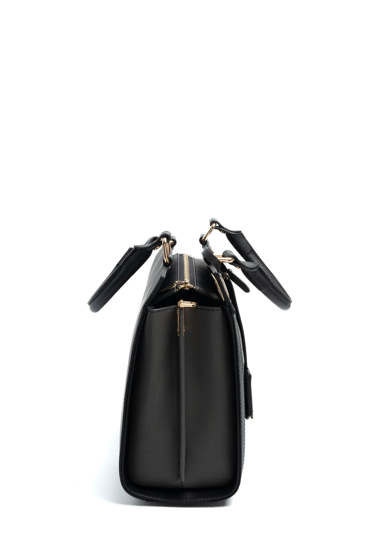 Silver & Polo SP1174 Kadın El Çantası Ekose Siyah-Siyah