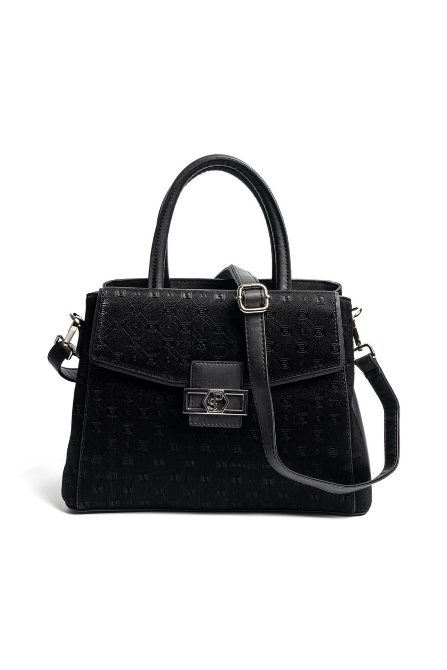 Silver & Polo SP1264 Kadın El Çantası Fashion Siyah-Siyah
