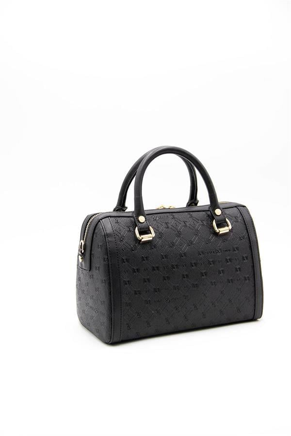 Silver & Polo SP1091 Kadın El Çantası Logolu Siyah