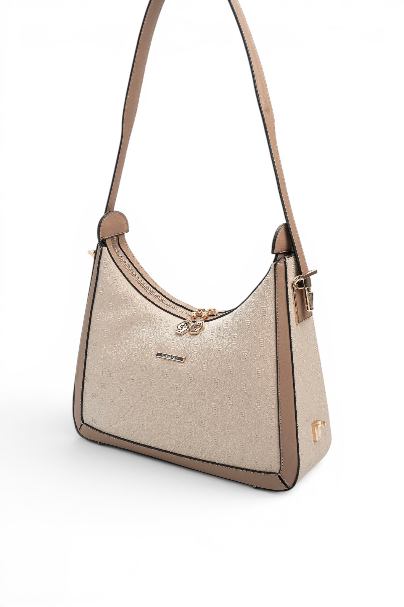 Silver Polo Bej - Latte Fashion Kadın Omuz Çantası SP1187