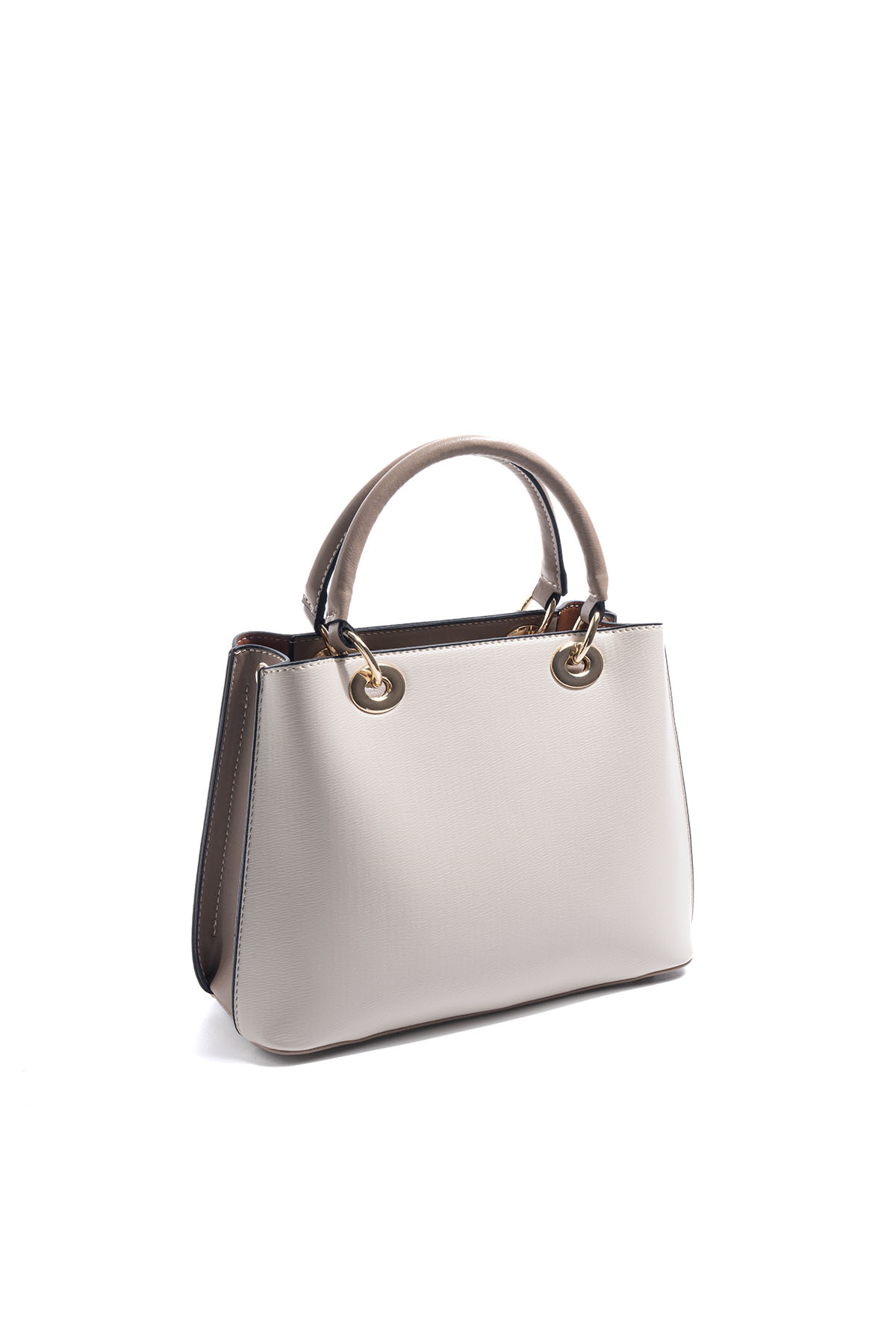 Silver & Polo SP1272 Kadın El Çantası Düz Bej-Latte
