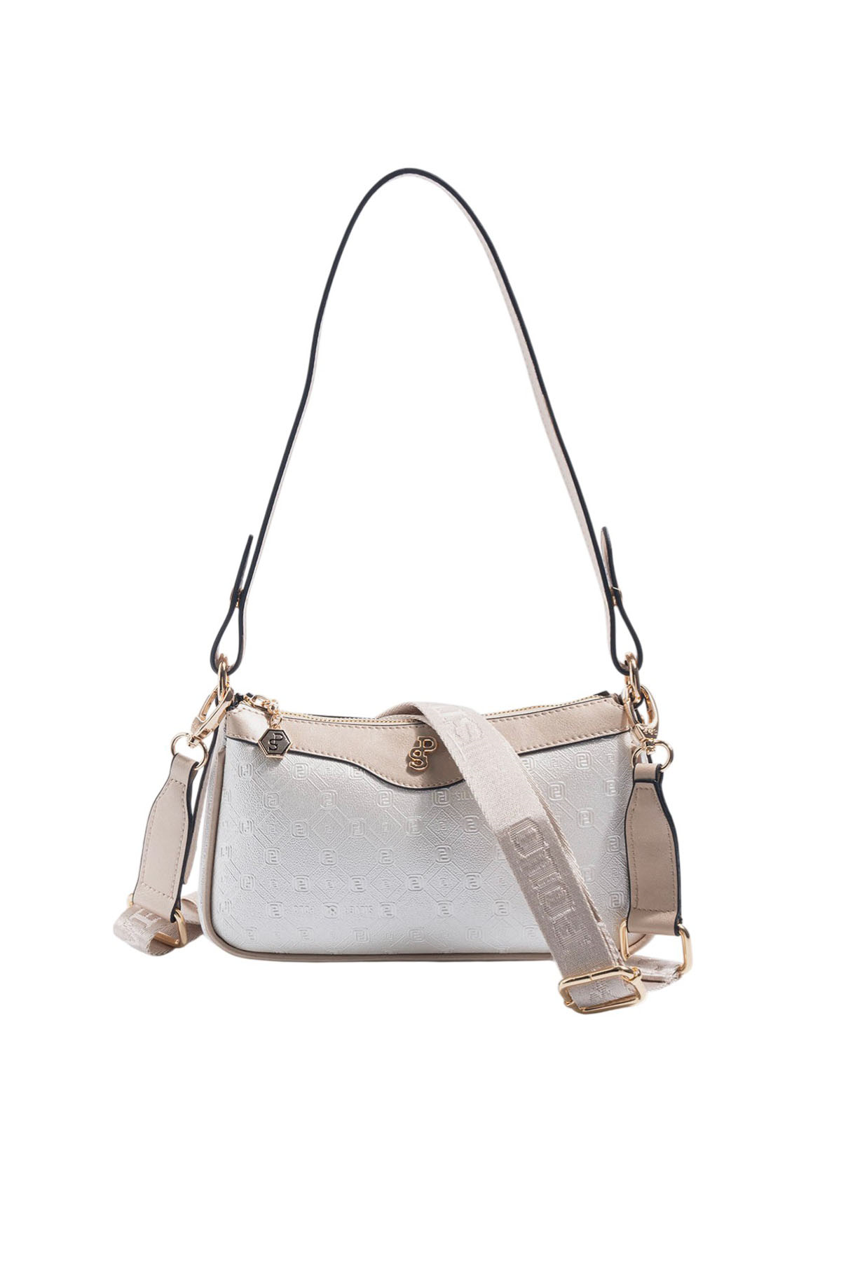 Silver Polo SP1274 Kadın Çapraz Çanta Logolu Sedef-S.Nut