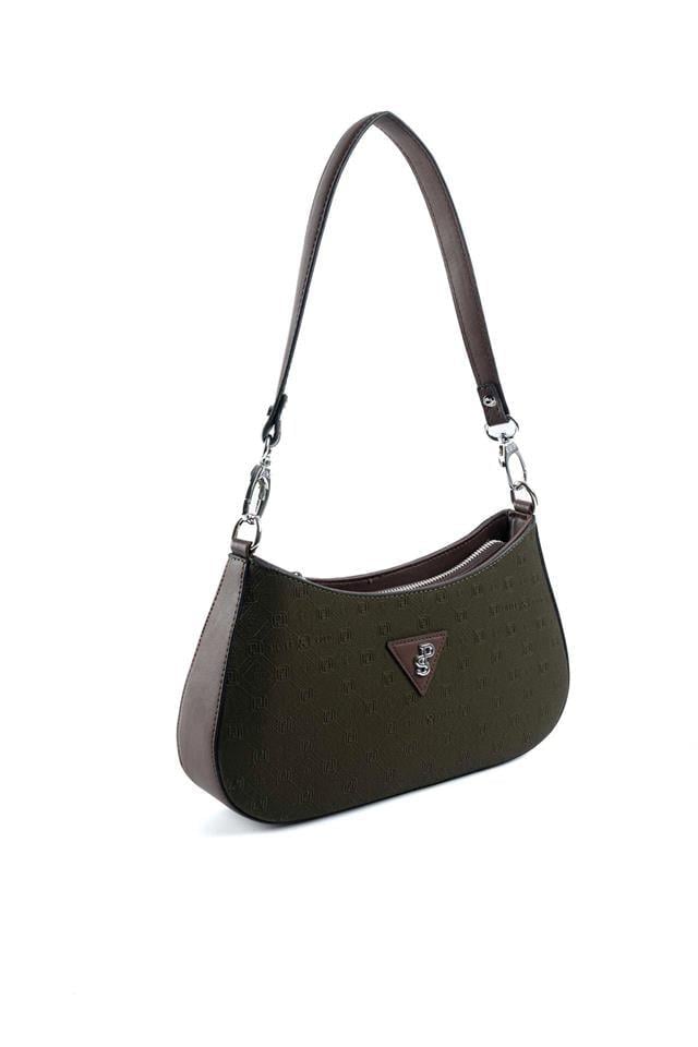 Silver Polo Haki - Kahve Fashion Kadın Omuz Çantası SP1251