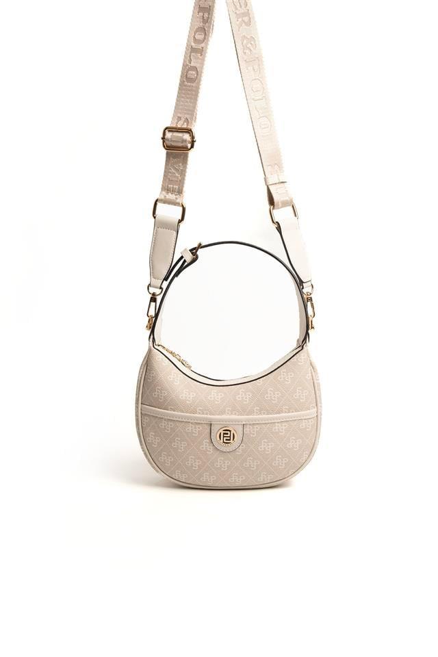 Silver Polo SP1194 Kadın Omuz Çantası Monogram Taş-Kemik