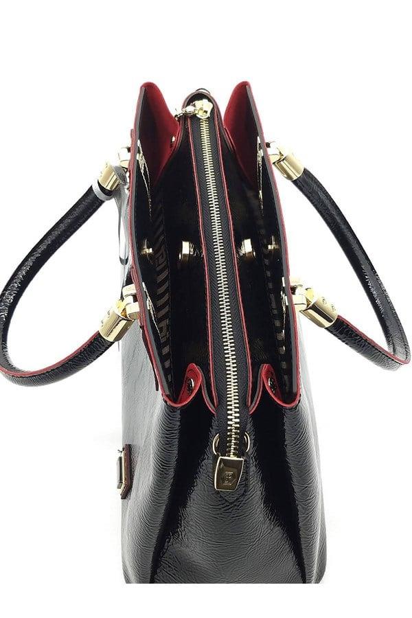 Silver & Polo SP1000 Kadın El Çantası Ekose Kahve-Siyah