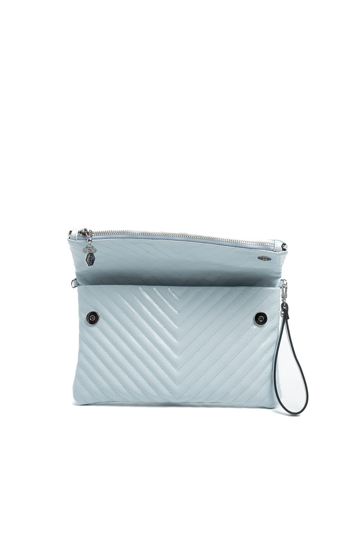 Silver Polo SP1134 Kadın Portföy & Clutch Crash Mavi-Mavi