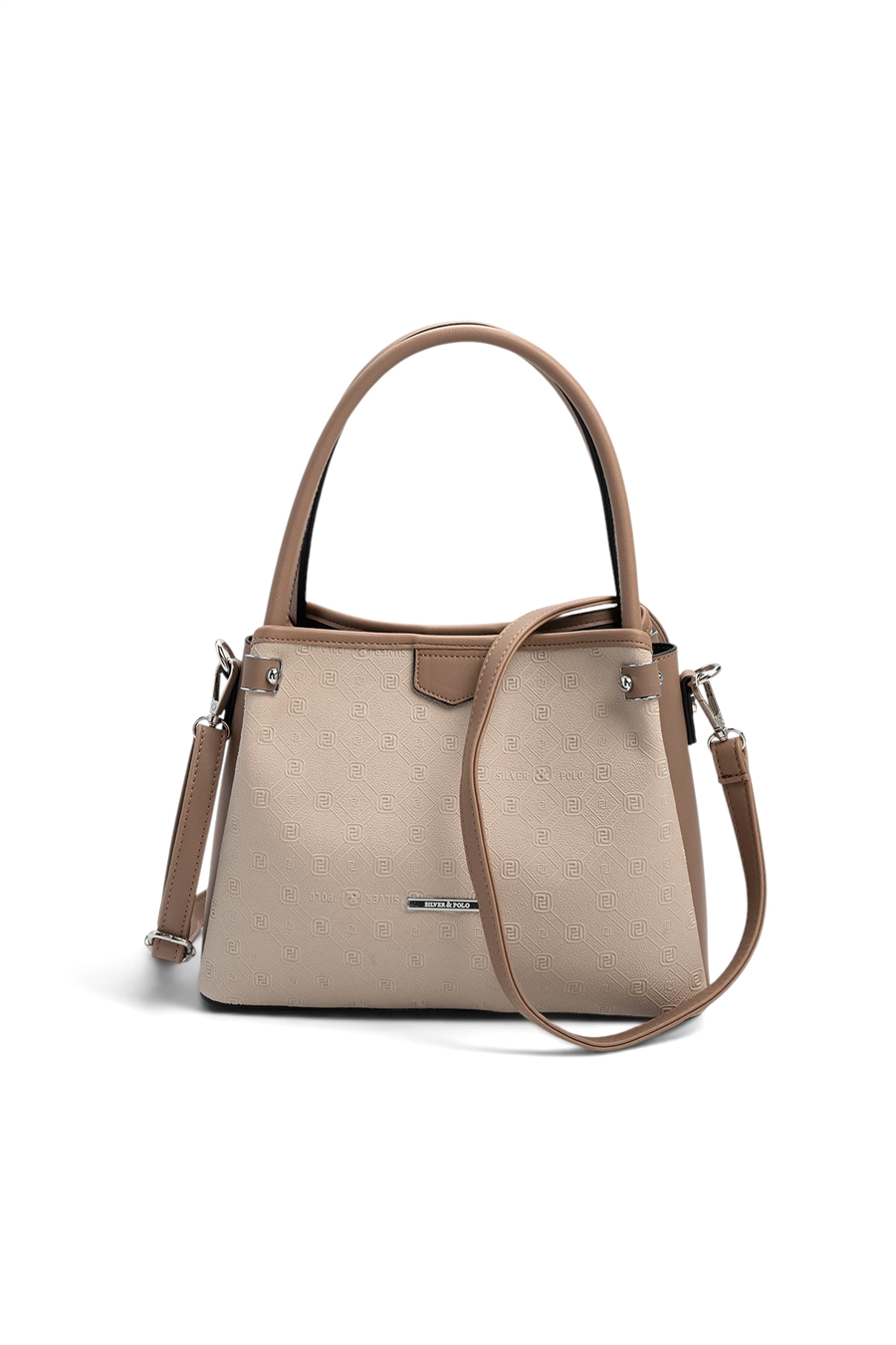 Silver Polo SP1254 Kadın El Çantası Fashion Bej-Latte