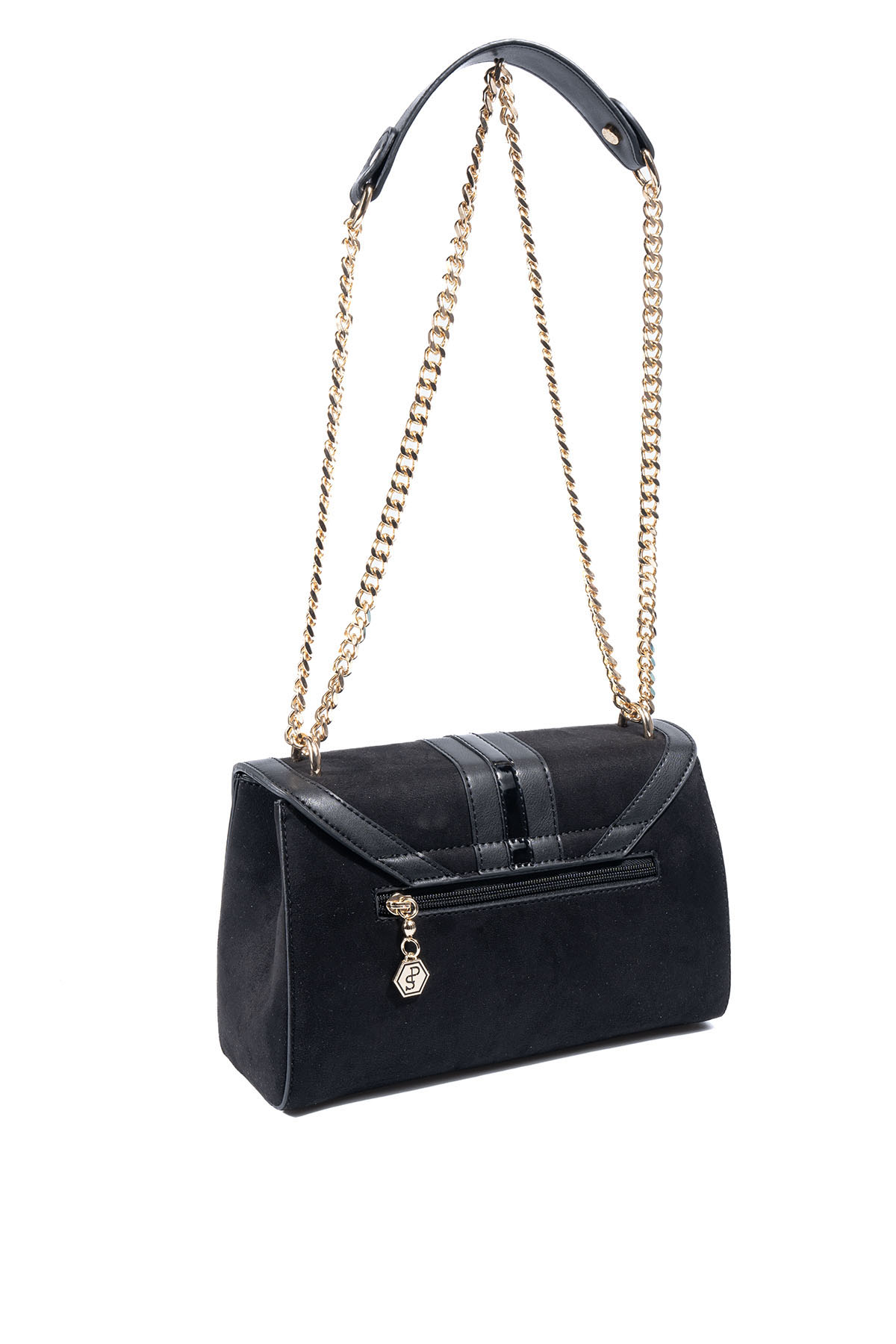 Silver & Polo SP1139 Kadın Çapraz Çanta Süet Siyah