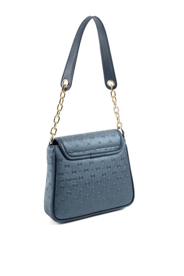Silver Polo SP1147 Kadın Omuz Çantası Logolu Lacivert-Lacivert