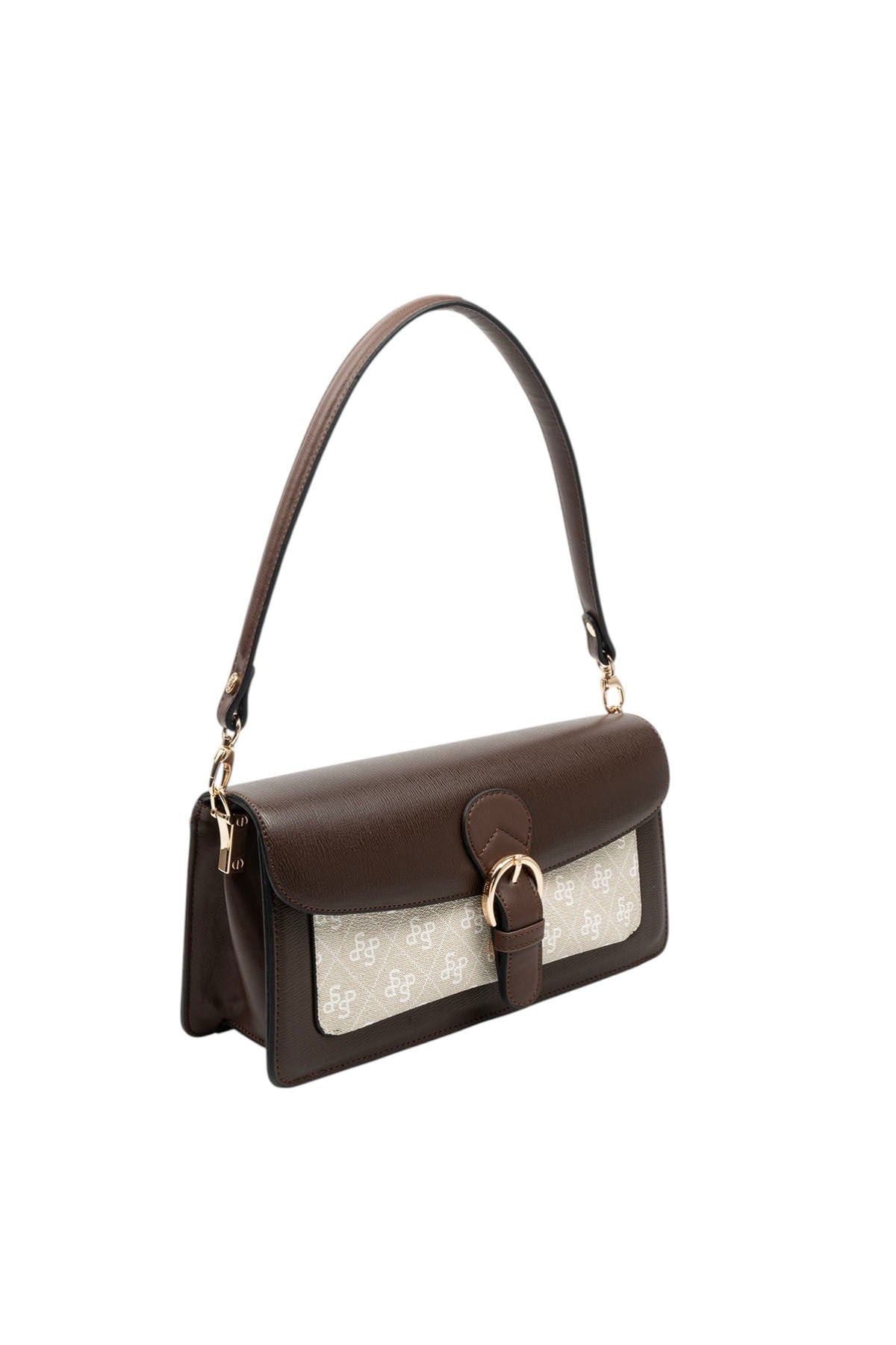 Silver & Polo SP1279 Kadın Çapraz Çanta Düz Kahve-M178 Taş-Kahve