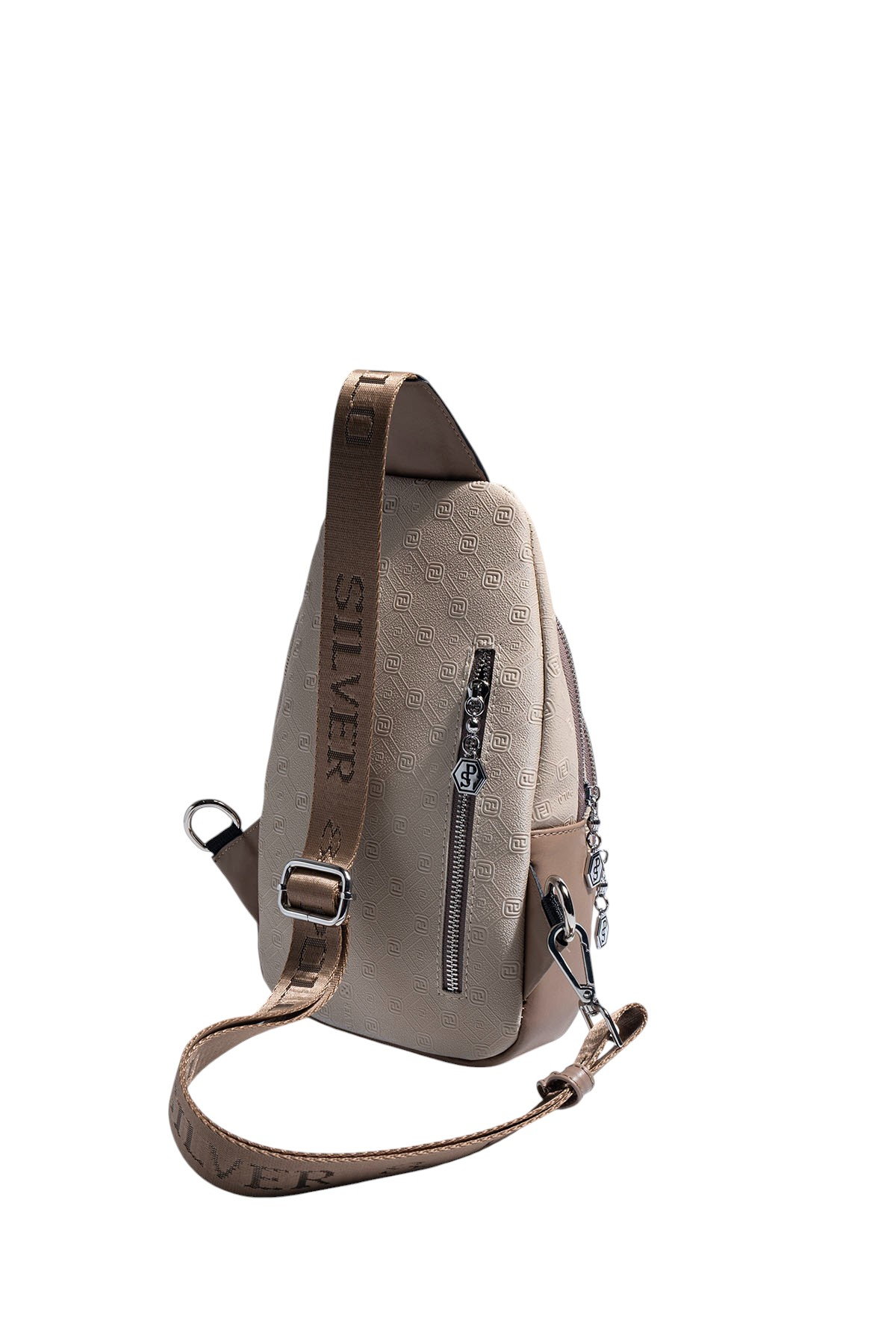 Silver & Polo SP959 Kadın Vücut Çantası Fashion Bej-Latte