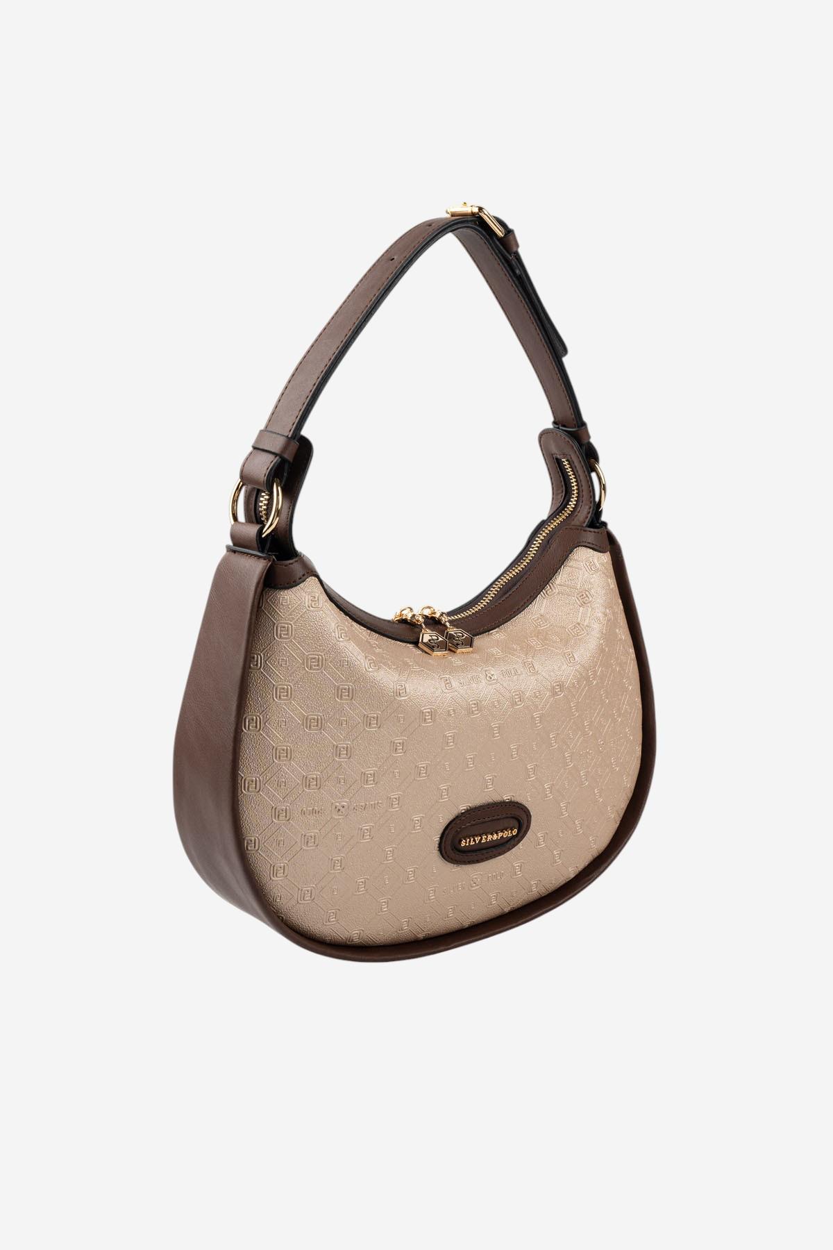 Silver Polo Nut - Kahve Logolu Kadın Omuz Çantası SP1263