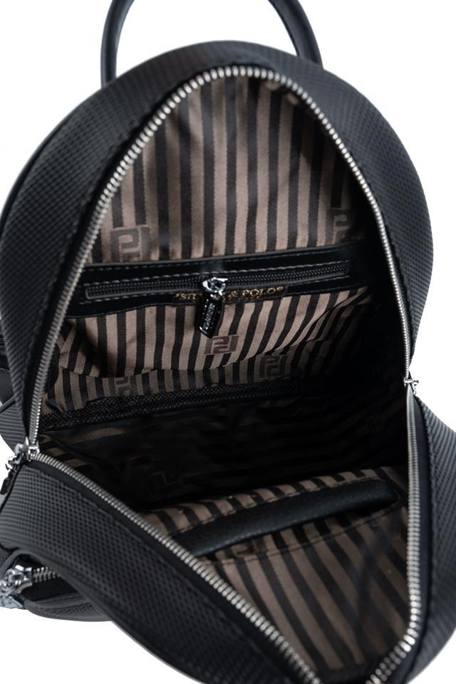 Silver & Polo SP945 Kadın Sırt Çantası Logolu Bej-S.Bej