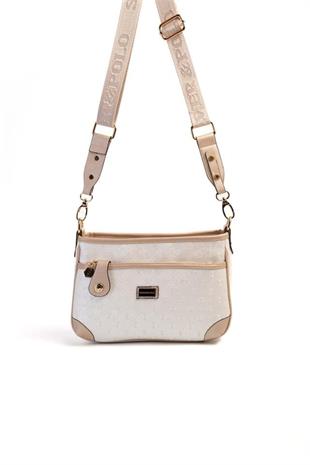 Silver & Polo SP1160 Kadın Çapraz Çanta Logolu Sedef-S.Nut