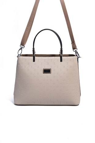 Silver Polo Bej - Latte Fashion Kadın El Çantası SP924