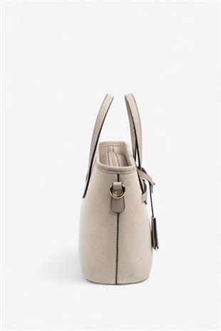 Silver & Polo SP1185 Kadın El Çantası Bej-Kum