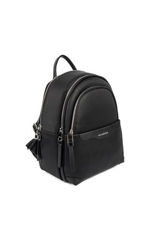 Silver & Polo SP1265 Kadın Sırt Çantası Petek Siyah