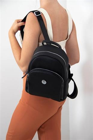 Silver & Polo SP1062 Kadın Sırt Çantası Petek Siyah