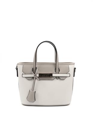 Silver & Polo Beyaz - A.gri SP1185 Kadın El Çantası